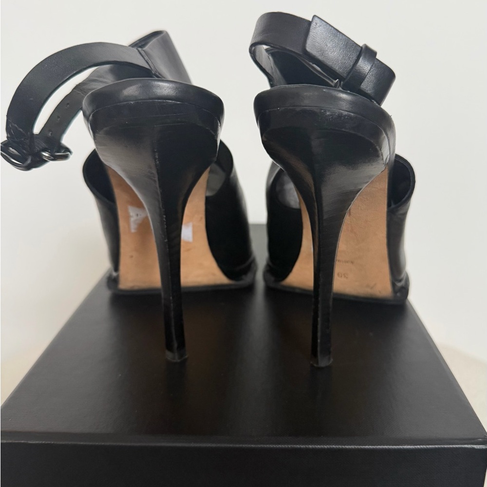 Alexander Wang Black and Cream Slingback Heels - Picture 3 of 8